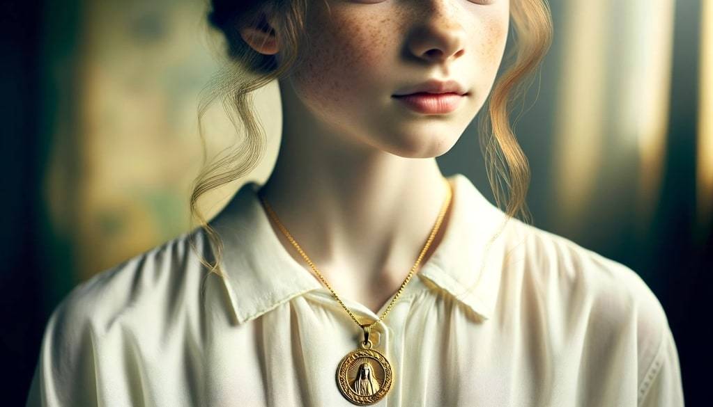 Médaille de baptême en or jaune&nbsp;: le bijou précieux pour célébrer bébé